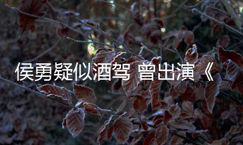 人民的名义德汉 曾赵侯勇疑似出演酒驾角色