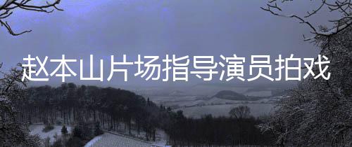 边抽戏 导演大笑赵本好员拍烟边场指精神山片